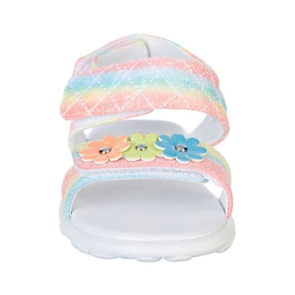 Rachel Shoes Girls 5 Toddler Karla Rainbow Multi Sandals - Picture 10 of 13